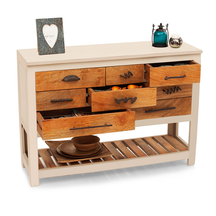 Crescent Chest Of Drawer (Cream)